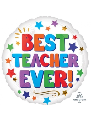 Balon foliowy okrągły Best Teacher Ever