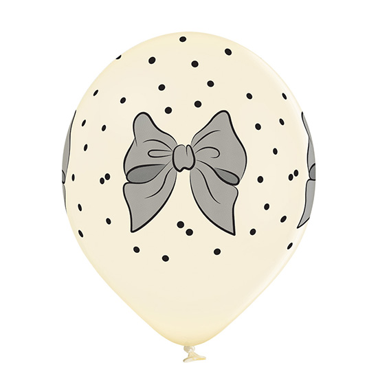 Balon lateksowy z kokardką