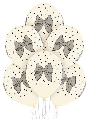 Zestaw balonów lateksowy z kokardką