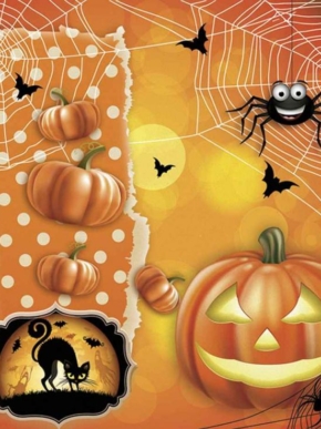 Serwetki Halloween dynia, pająk, pajęczyna