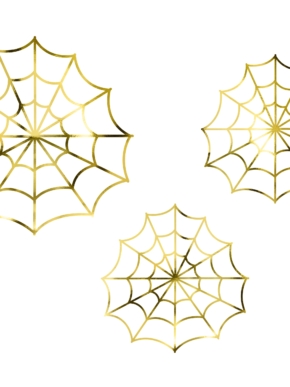 Pajęczyny papierowe złote