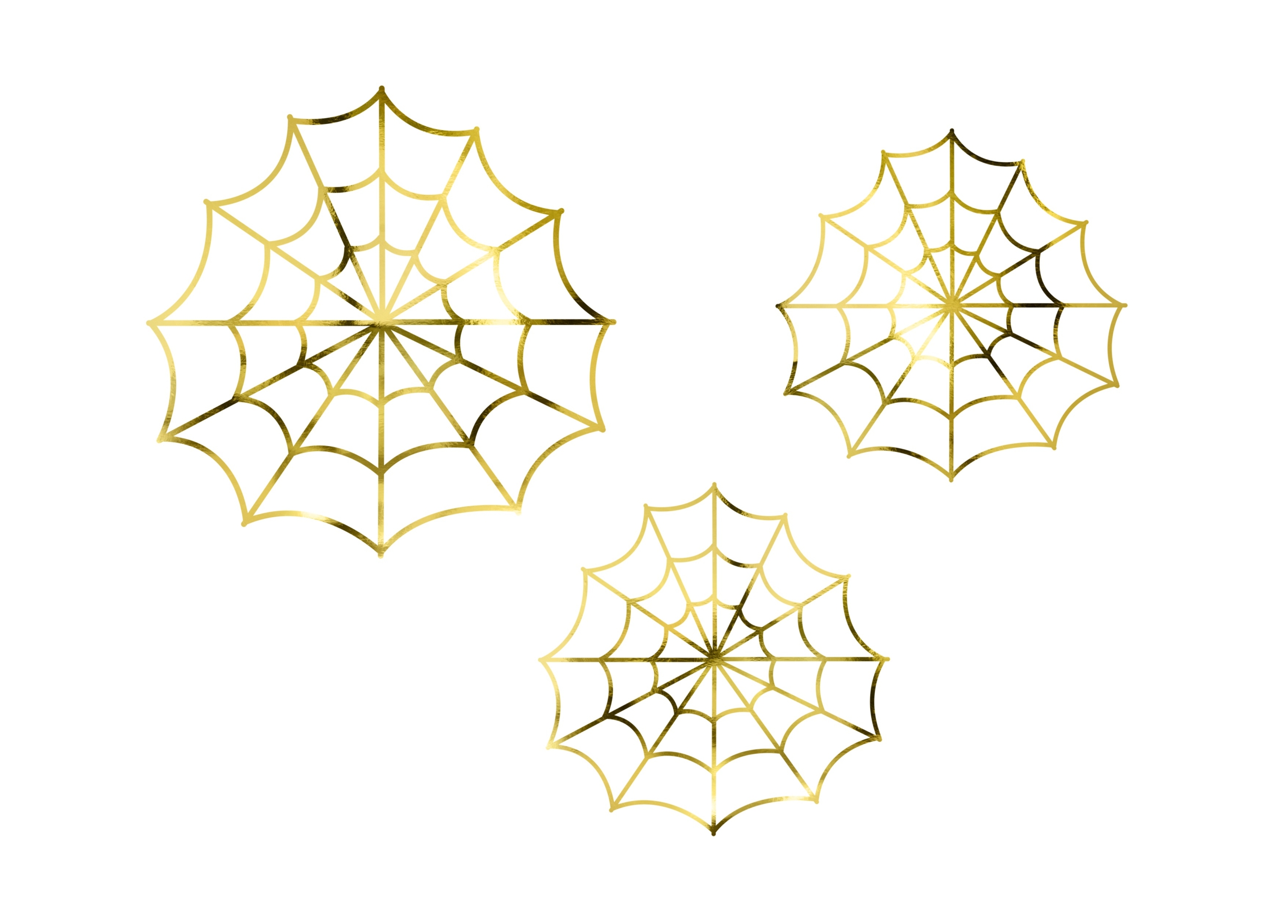 Pajęczyny papierowe złote