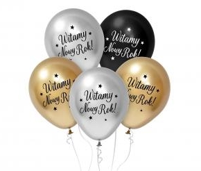 Balony lateksowe Witamy Nowy Rok