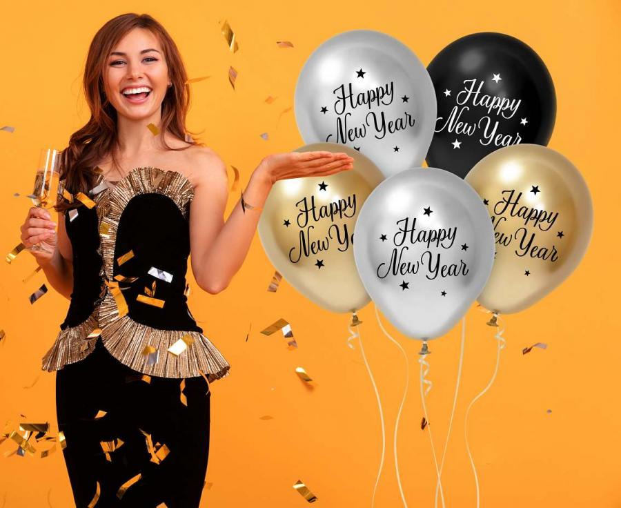 Balony lateksowy Happy New Year