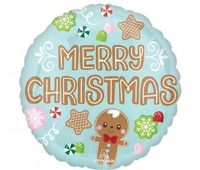 Balon foliowy MERRY CHRISTMAS