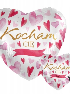 Balon foliowy serce, Kocham Cię