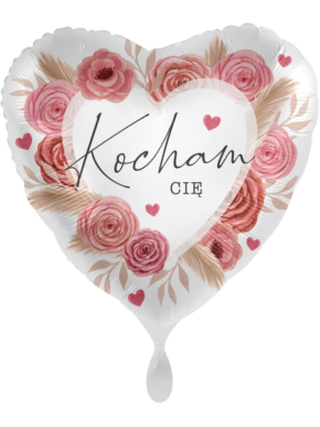 Balon foliowy serce, Kocham Cię