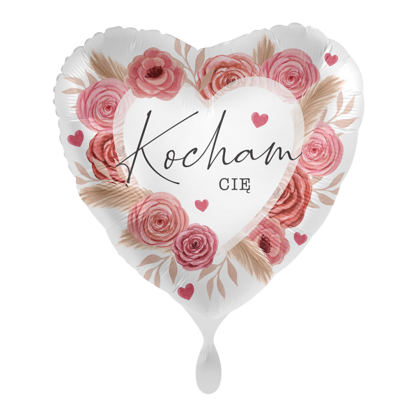 Balon foliowy serce, Kocham Cię