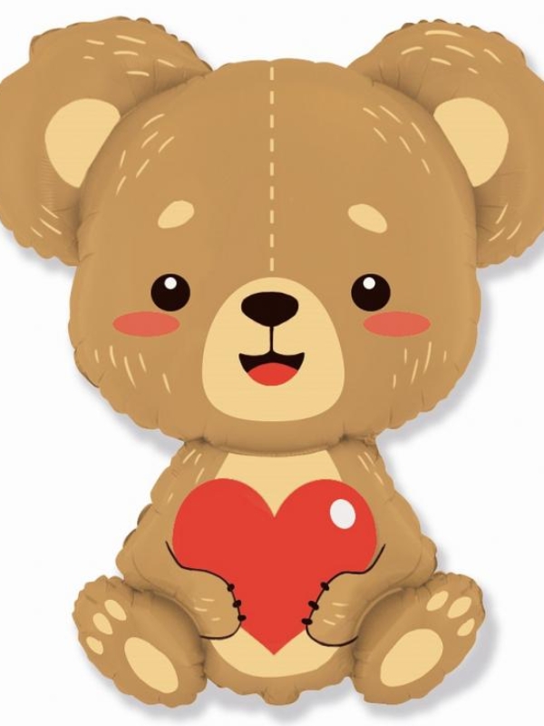 balon foliowy Miś z sercem