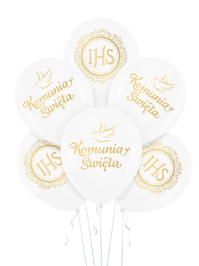 Zestaw balonów IHS i Komunia Święta