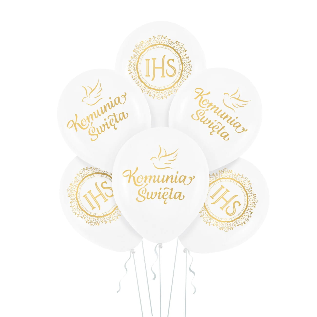 Zestaw balonów IHS i Komunia Święta