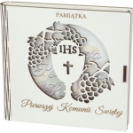 Pamiątka Pierwszej Komunii Świętej - Drewniana - KIELICH