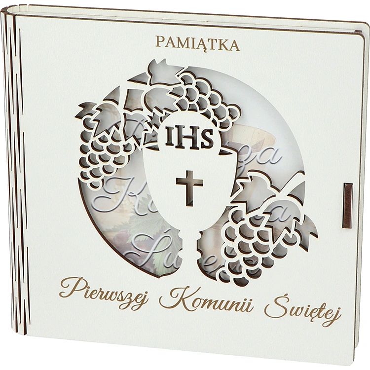 Pamiątka Pierwszej Komunii Świętej - Drewniana - KIELICH