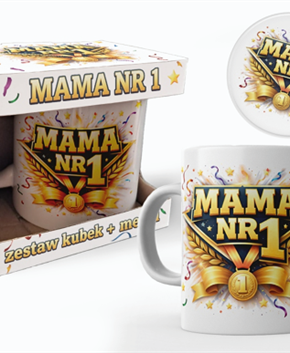 Kubek Dla Mamy - Mama nr 1 + medal