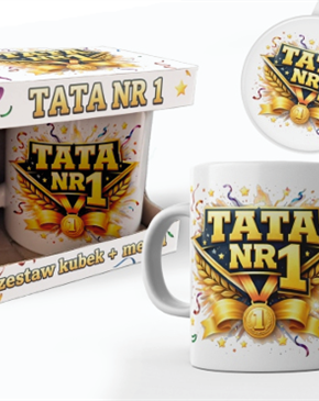 Kubek Dla Taty - Tata nr 1 + medal