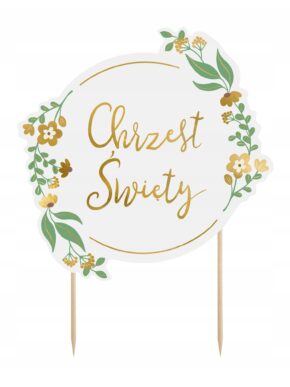 Topper papierowy Chrzest Święty