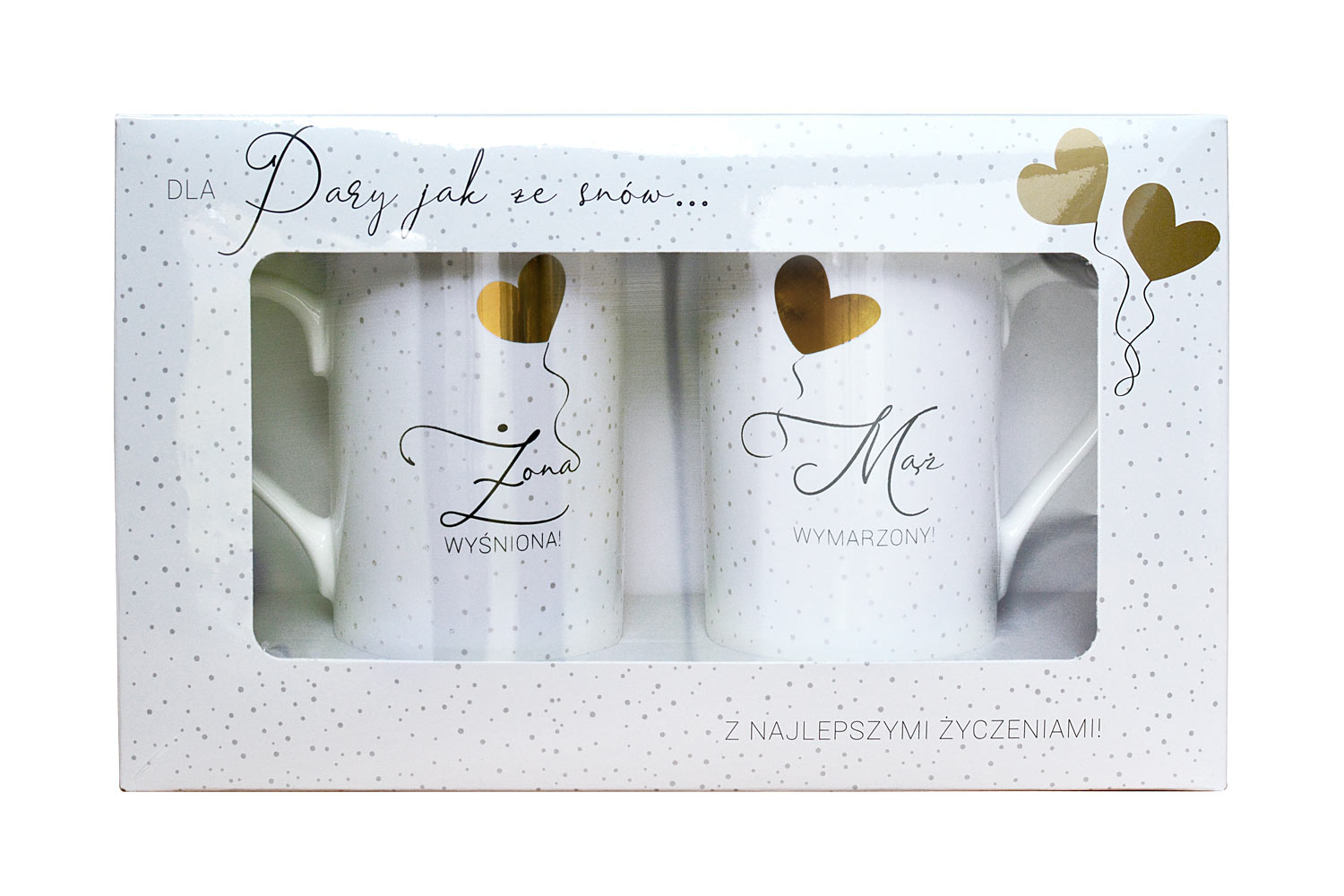 Zestaw kubków Żona Wyśniona! Mąż Wymarzony!